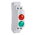 HK-2RG, 18mm DIN Rail LED Ac/Dc two Signal lamp Indicator Light