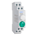 HKB-SLD, 18mm DIN Rail LED Ac Signal lamp Indicator Light Self-locking push button